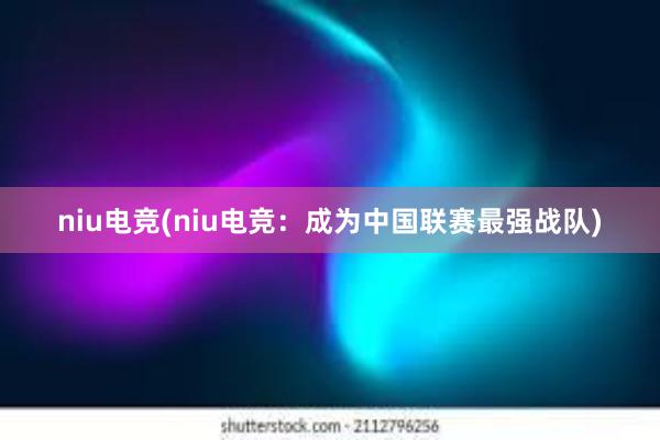 niu电竞(niu电竞：成为中国联赛最强战队)