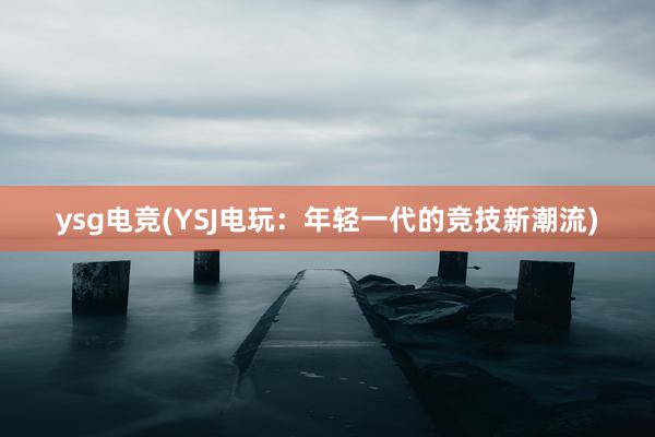 ysg电竞(YSJ电玩：年轻一代的竞技新潮流)