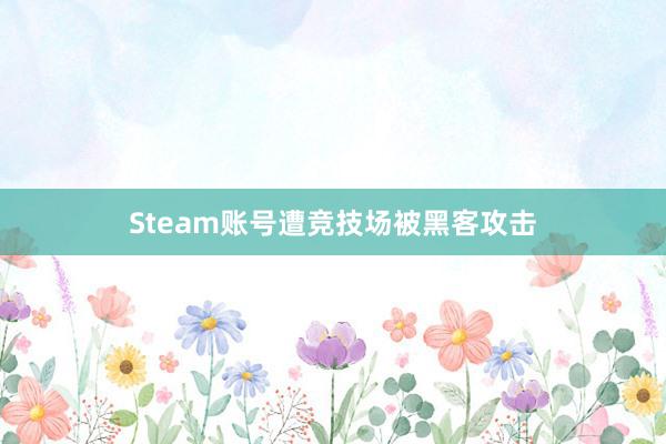 Steam账号遭竞技场被黑客攻击