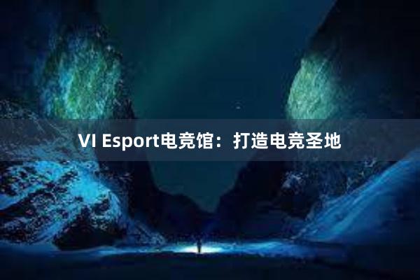 VI Esport电竞馆：打造电竞圣地