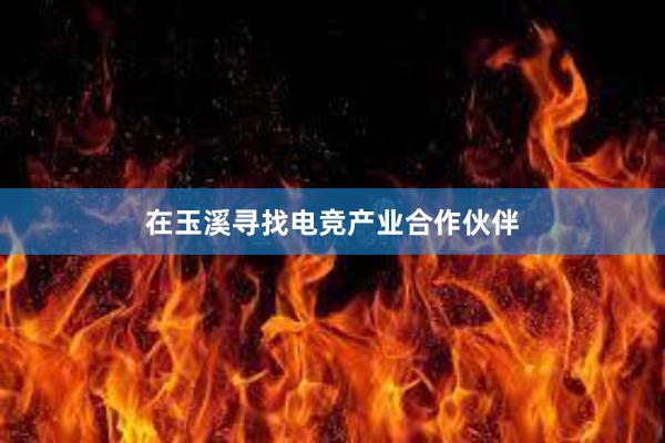 在玉溪寻找电竞产业合作伙伴